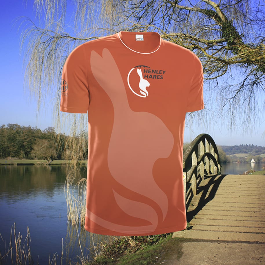 Henley Hares running shirt - front